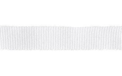 Petersham Ribbon – Solid White – 25mm x 20m roll