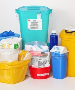 sharps container with needle remover