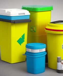 clinical waste wheelie bin
