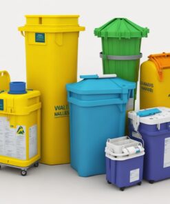 red sharps container