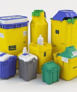 red sharps containers