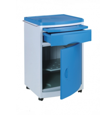 D-2 Plastic Bedside Cabinet on castors