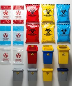 10pcs biohazard bag 61 * 81 cm self-sealing disposal for vomit