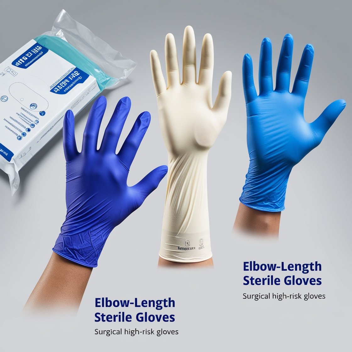 HALYARD Latex Micro Surgical Gloves - Powder-Free, Sterile, Size 9.0 XL, Teal (Box Of 50 Pairs)