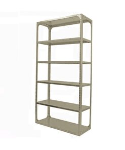 Bolted Shelving Steel Bay 6 Shelves - Uni-Angle - Six Shelf Kit - Painted - 213.4 x 91.4 x 30.5 cm