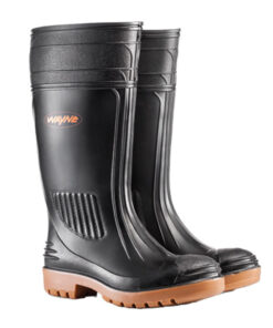 Wayne Gumboot Egoli Stc Knee L Blk/T Size 6