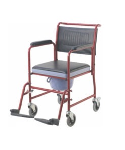 Commode Chair on wheels with flip back1