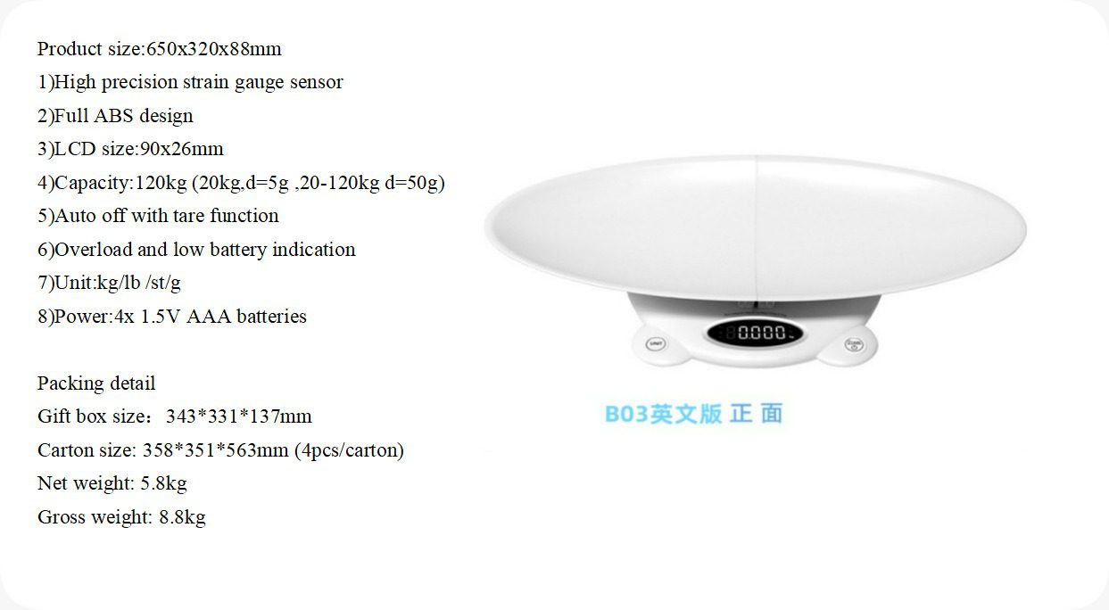 Digital baby scale