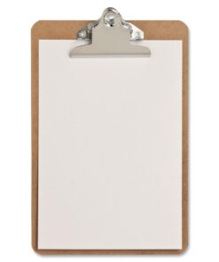 Wooden Clip board with clamp