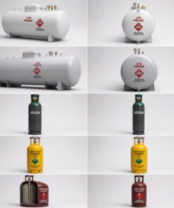 Argon gas bottle